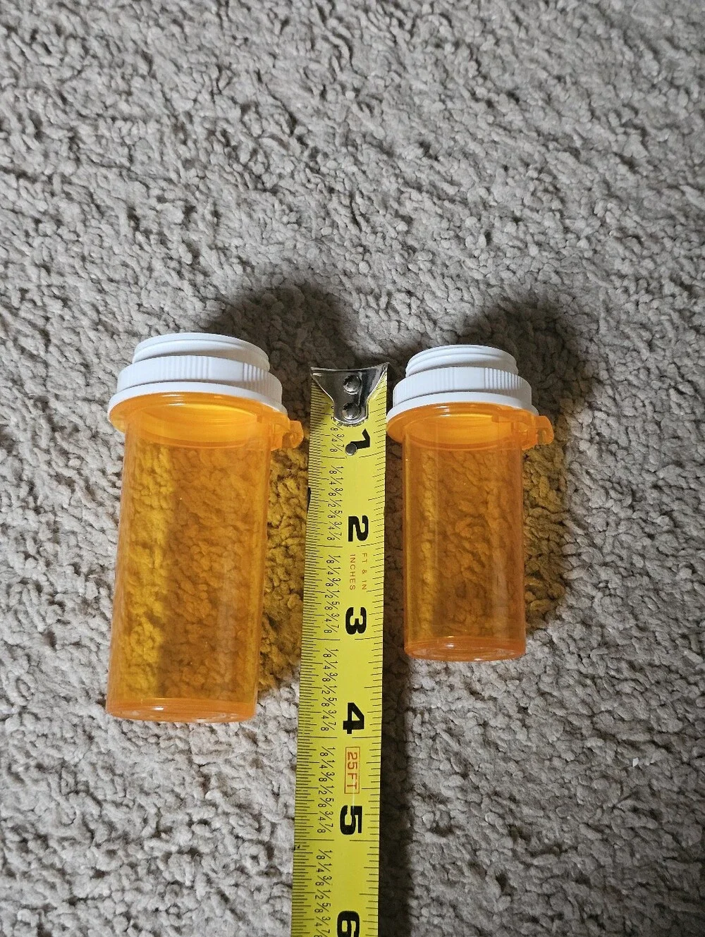 Set of 8 Empty Rx WG Bottles for Storage Art Craft Travel Sewing Organizing Etc